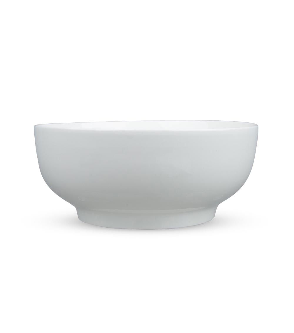 Round Bowl, White (1 pc) - 18.5x7.5cm