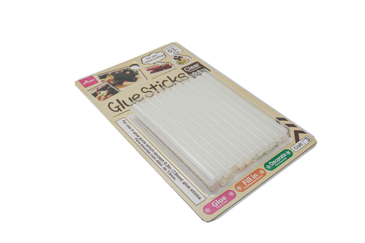 Transparent Silicone Hot Glue Sticks – Pack of 24