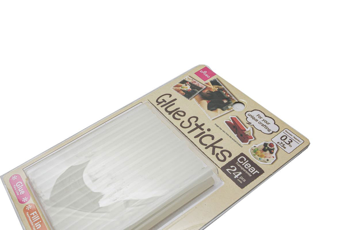 Transparent Silicone Hot Glue Sticks – Pack of 24