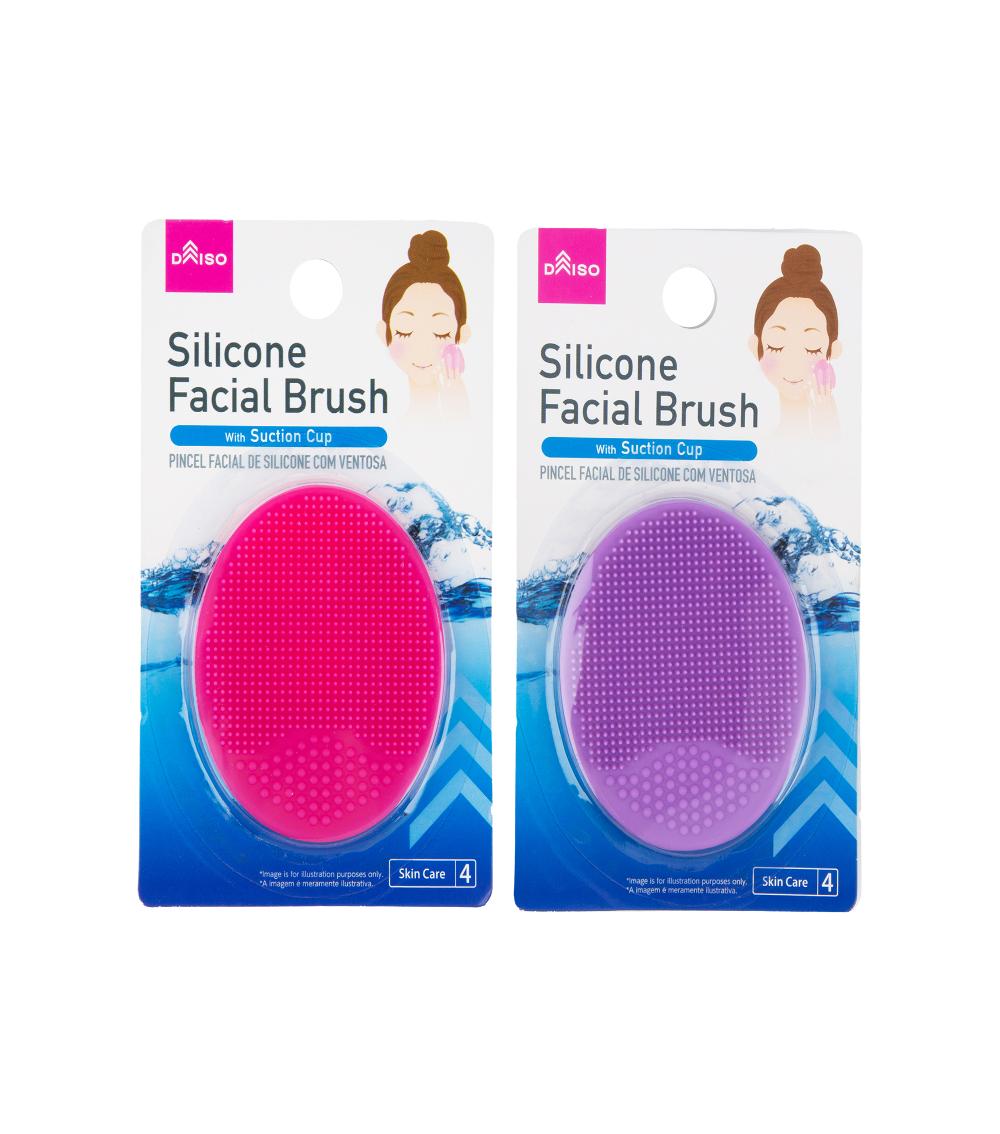 Facial Brush With Suction Cup, Assorted (1 pc)