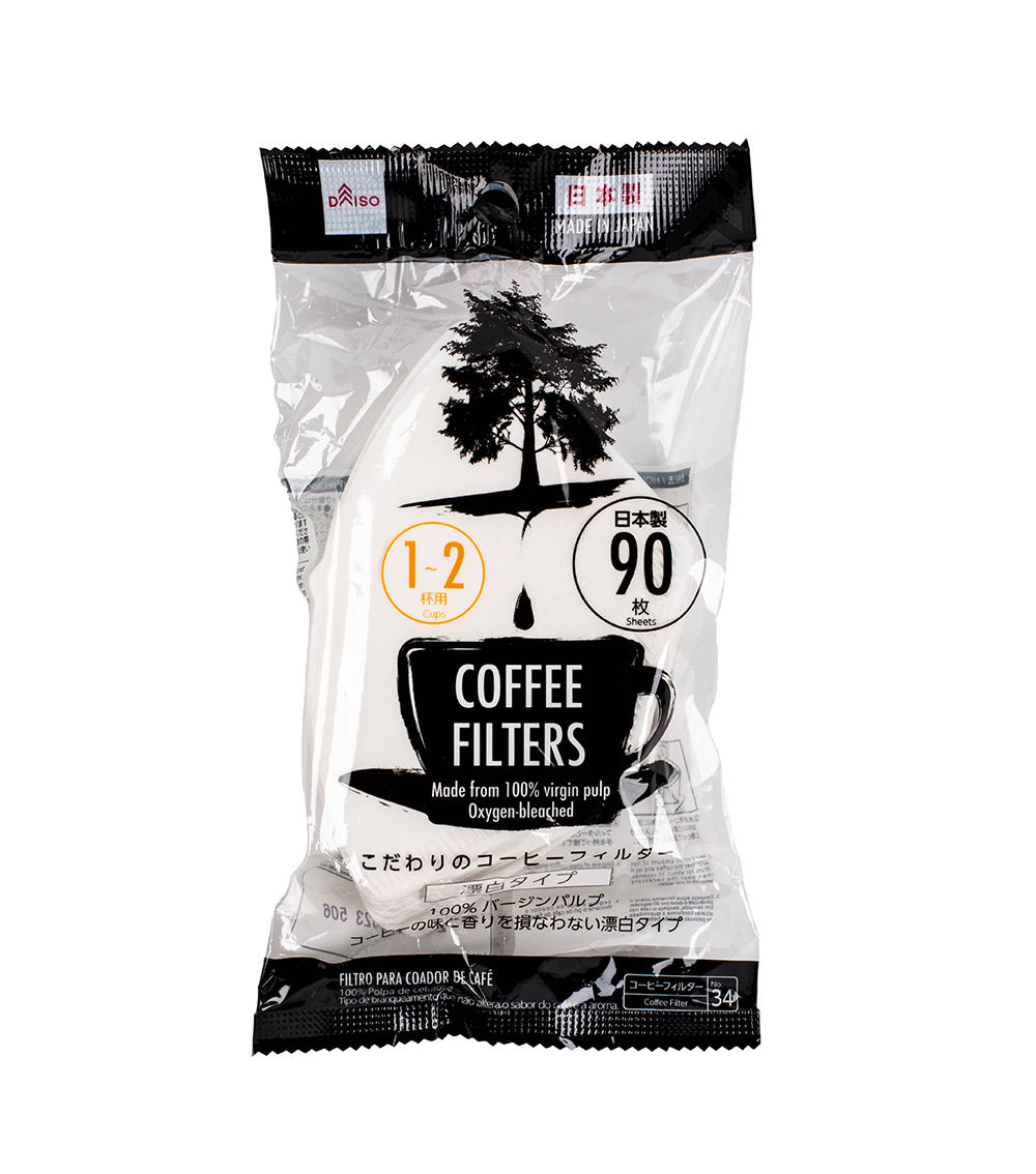 Bleached Coffee Filters – 90 Sheets (1–2 Cups)