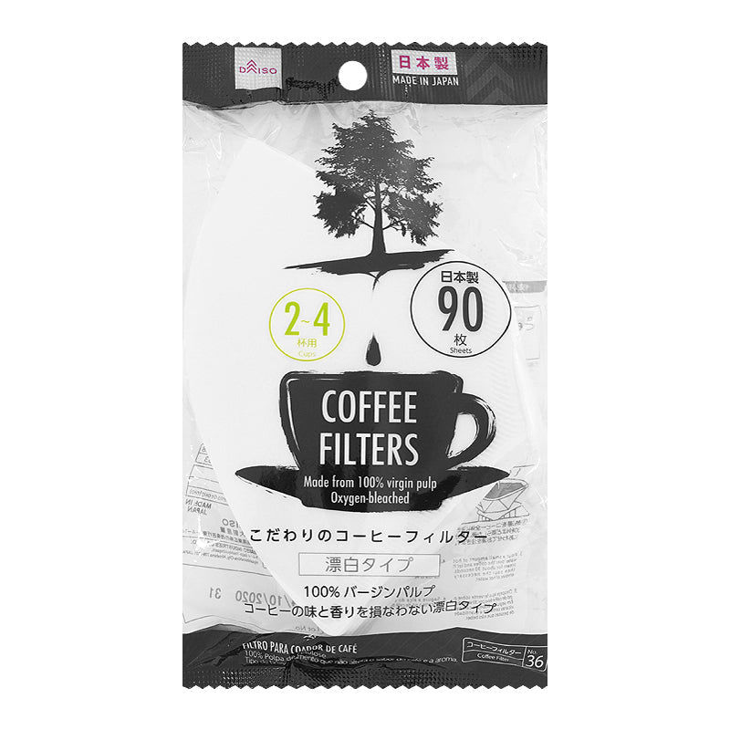 Coffee Filters 2-4cups Bleached-90sheets