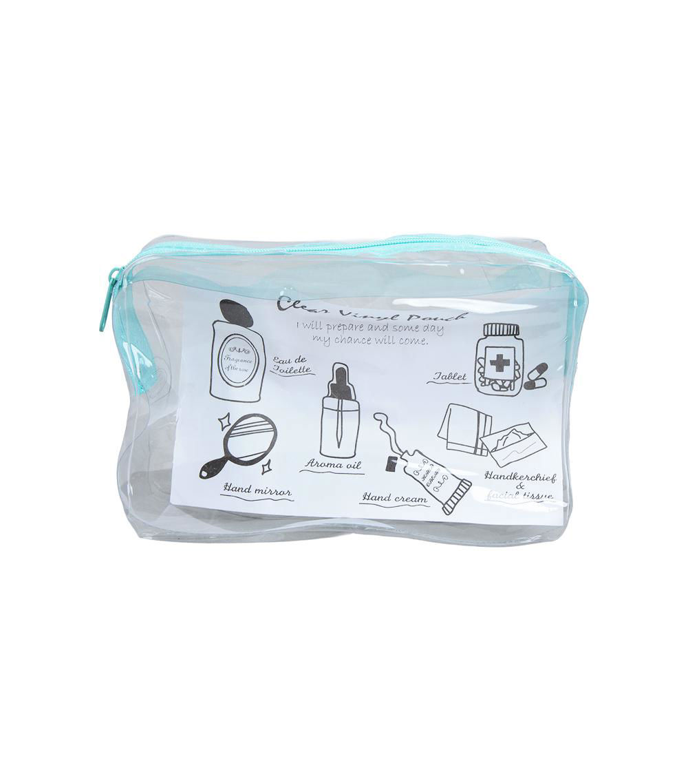 Clear Vinyl Pouch, Assorted (1 pc)