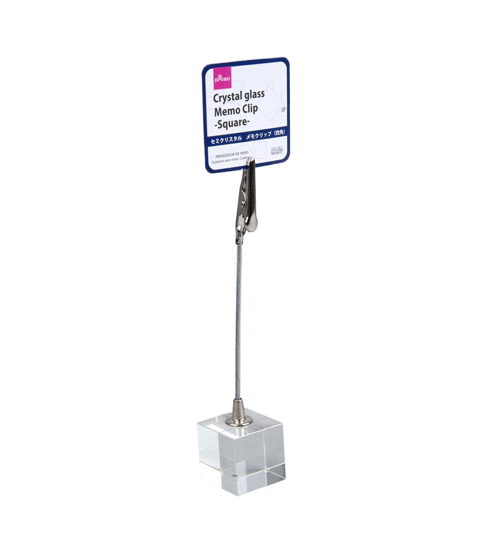 Square Memo Clip, Silver