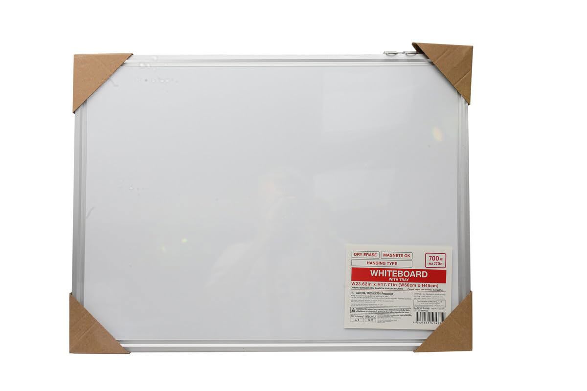 Whiteboard with Tray – 45cm x 60cm (Hang Type)