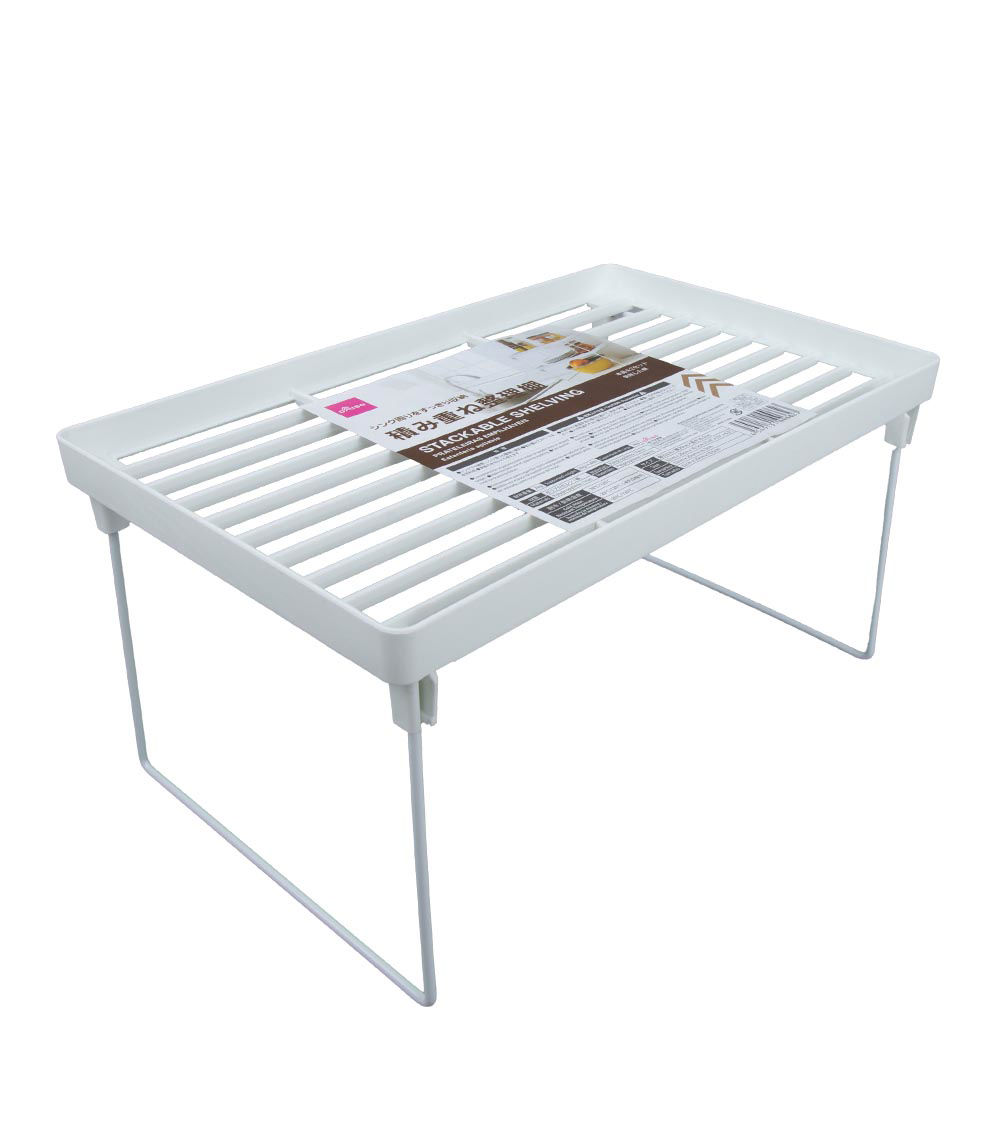 STACKABLE SHELVING -32CM X 20CM X 16.5CM -12.6 X 7.9 X 6.5-