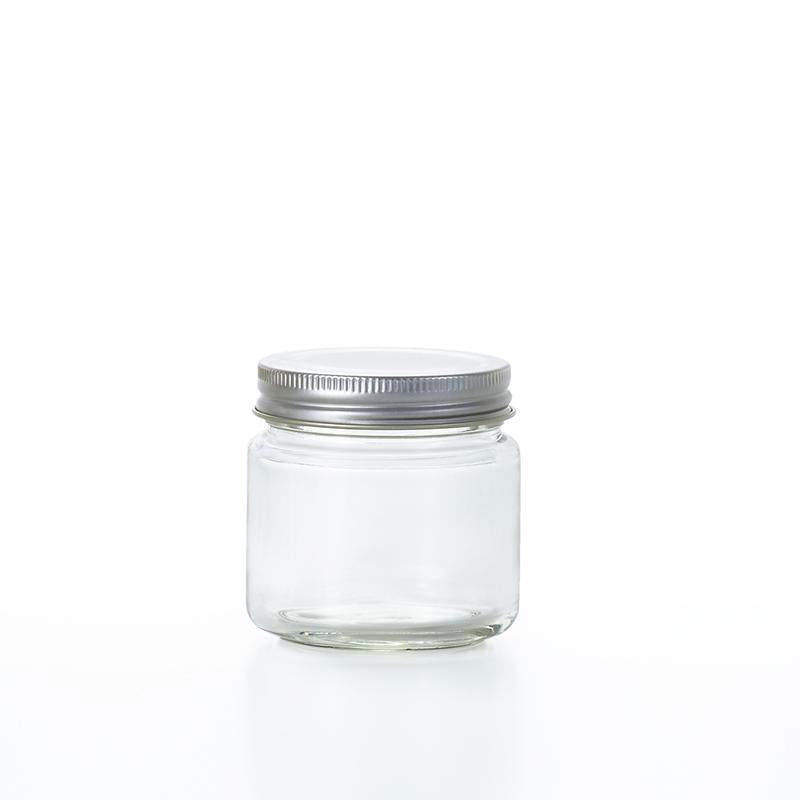 130ml Glass Jar with Metal Screw Cap – Silver