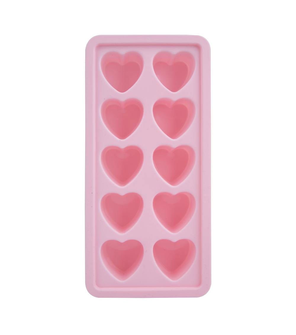 Silicone 10 Heart Ice Tray