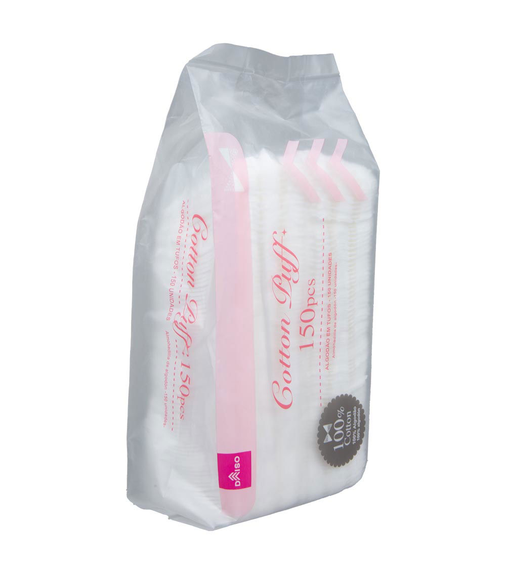 Cotton Puffs, White (150 pcs)