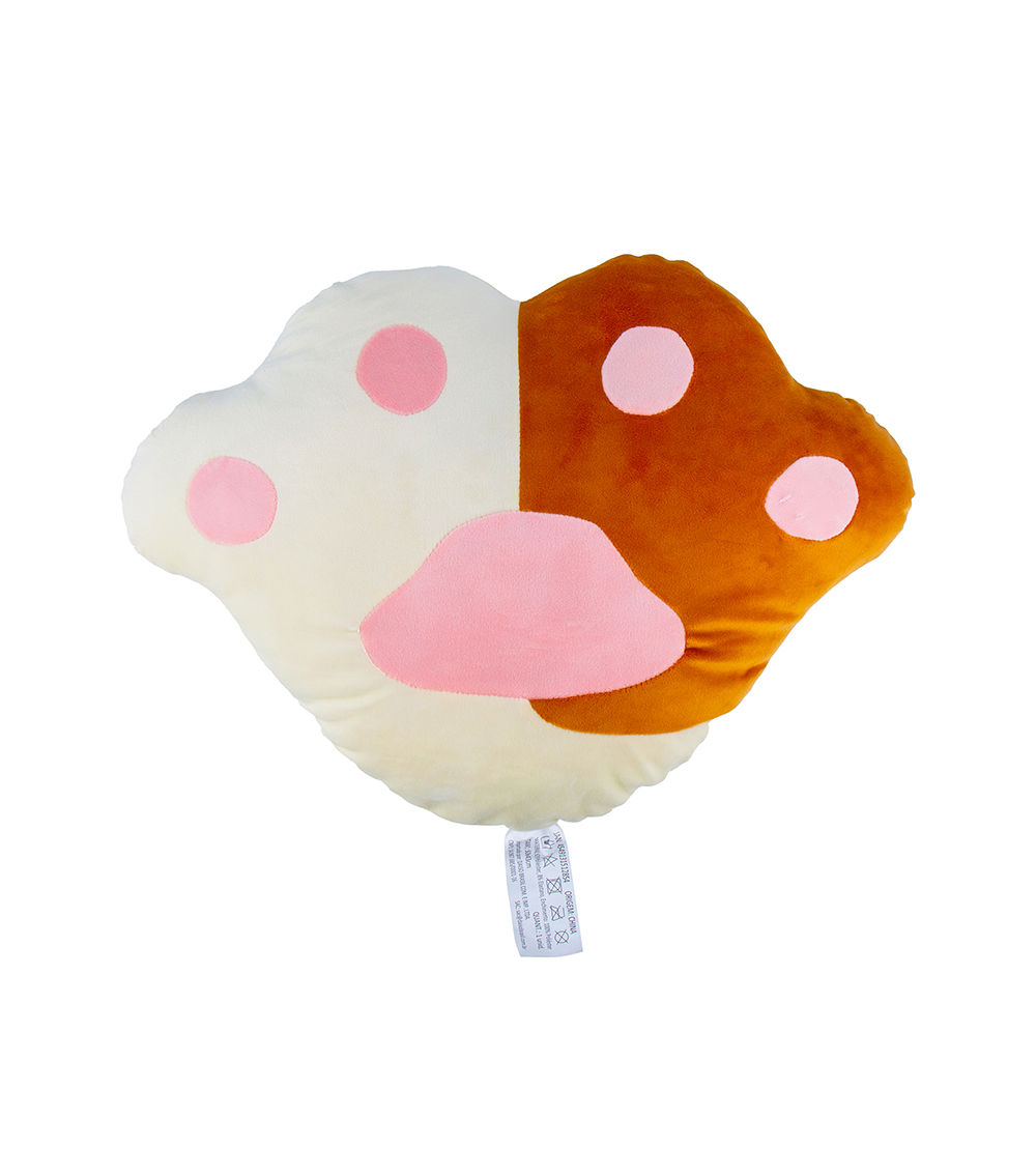 Cat Paw Print Shaped Cushion, Assorted (1 pc)