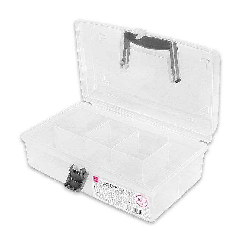 Storage Box with 4 Partitions, Clear