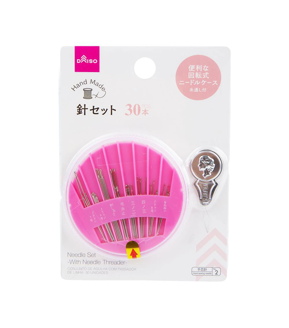 Needle Set with Threader, Assorted (30 pcs) - 1 Set