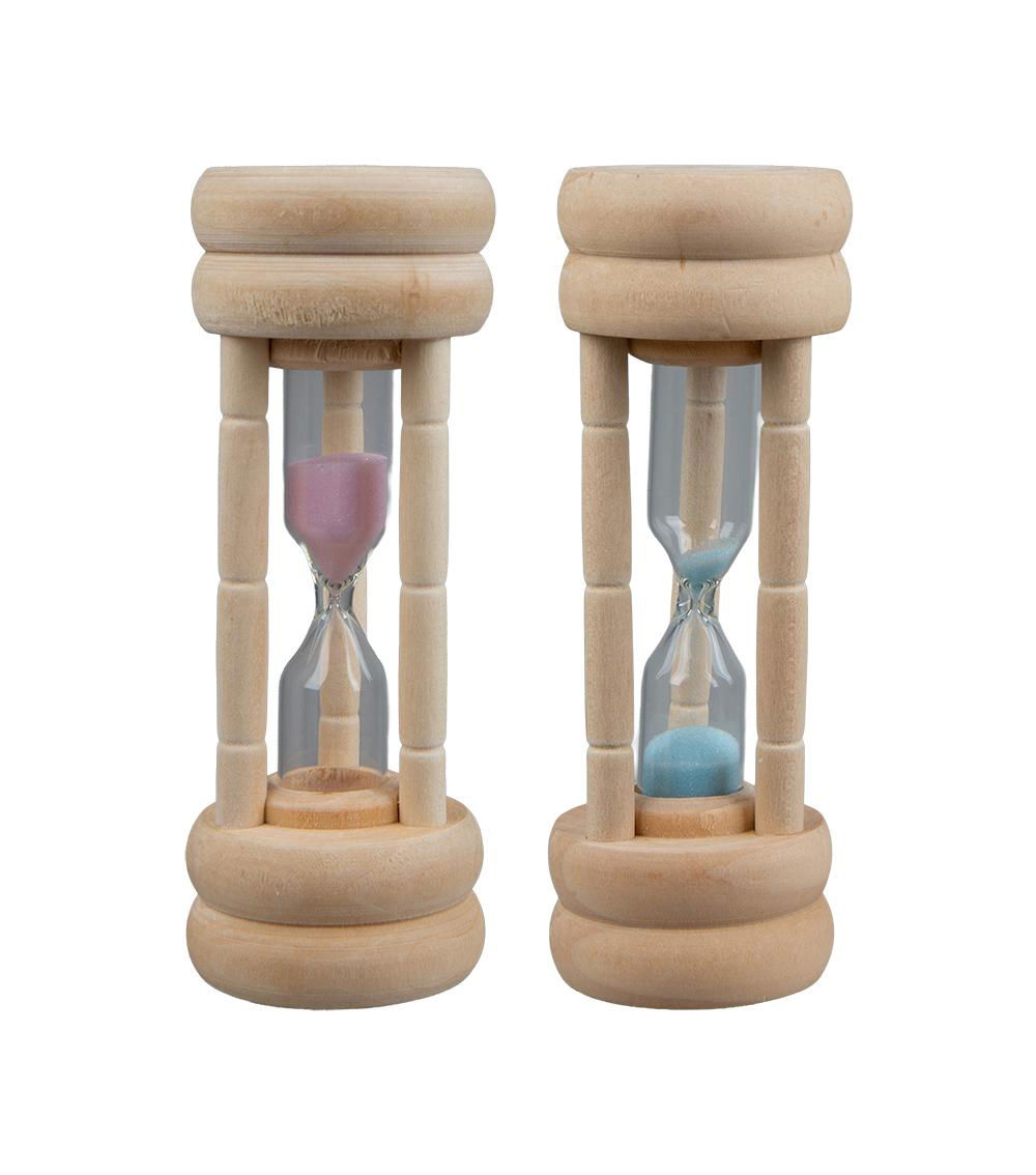 Wooden Hourglass Timer, Assorted (1 pc)