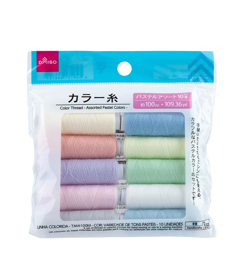 Thread, Multicolor (10 pcs) - 100m