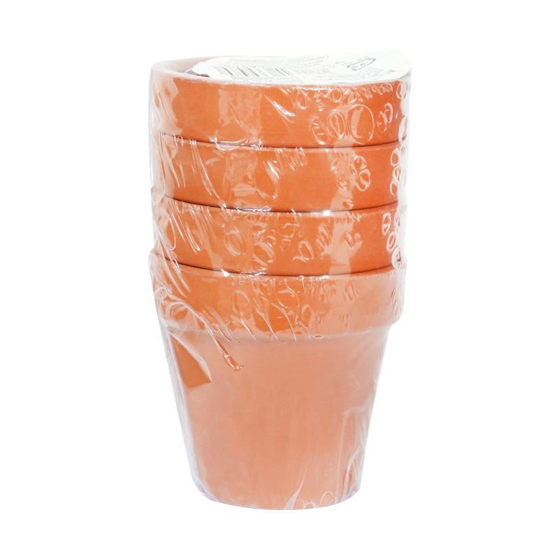 Mini Terracotta Flower Pots, 4-Piece Set