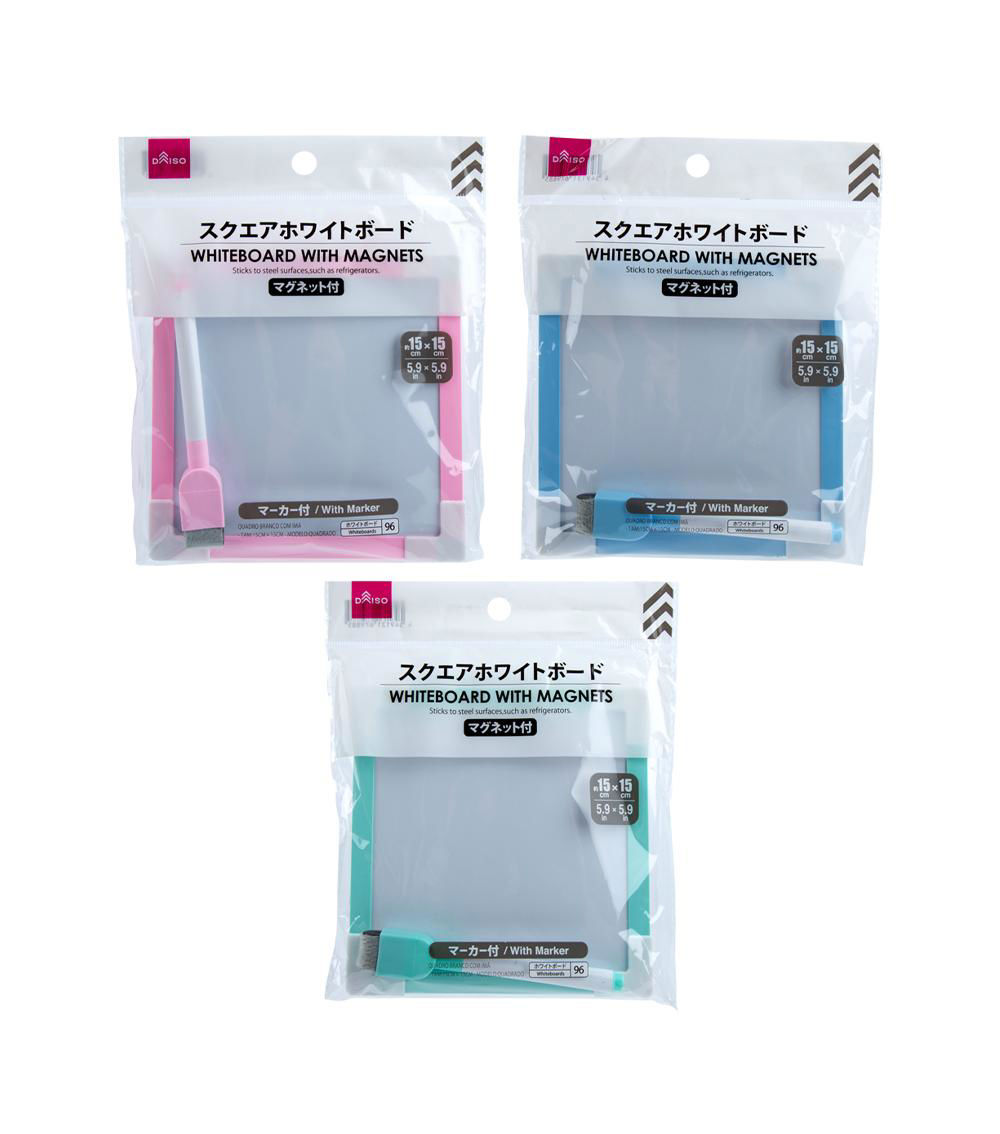 Whiteboard with magnets(Square 15x15cm-5.9inx5.9in)