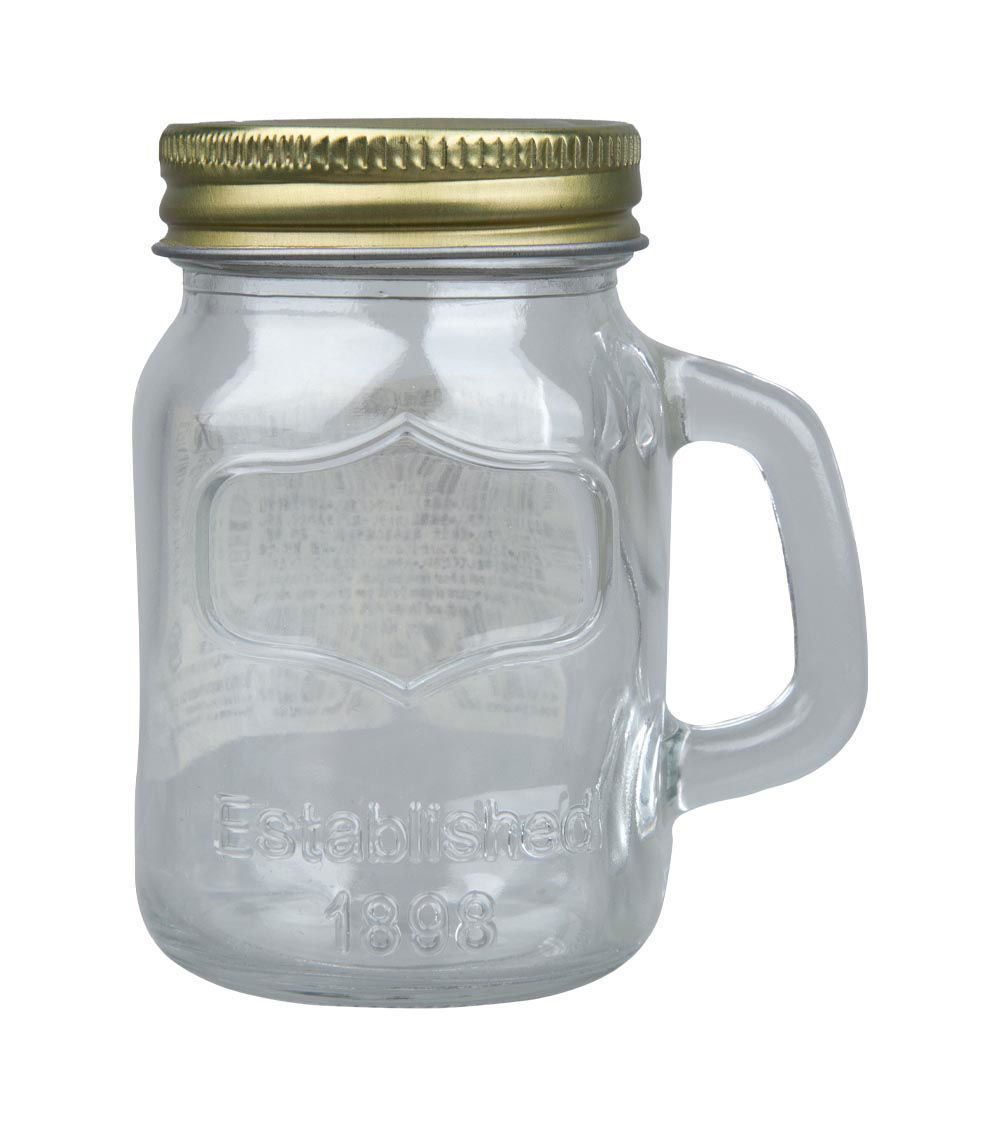 Interior Glass Bottle with Handle, Assorted (1 pc) - 140ml