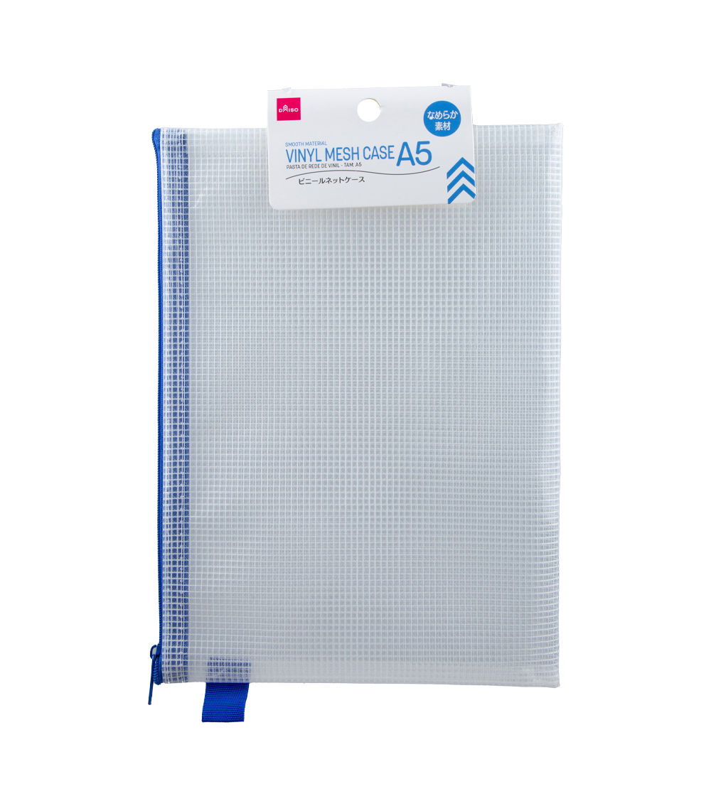 Vinyl Net Case – A5, Smooth Material, Assorted (1 pc)