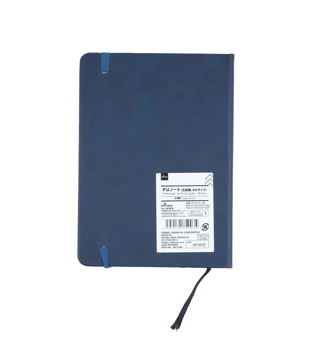 B6 Notebook With Artificial Leather Cover, Assorted (1 pc)