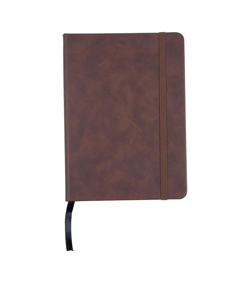 B6 Notebook With Artificial Leather Cover, Assorted (1 pc)