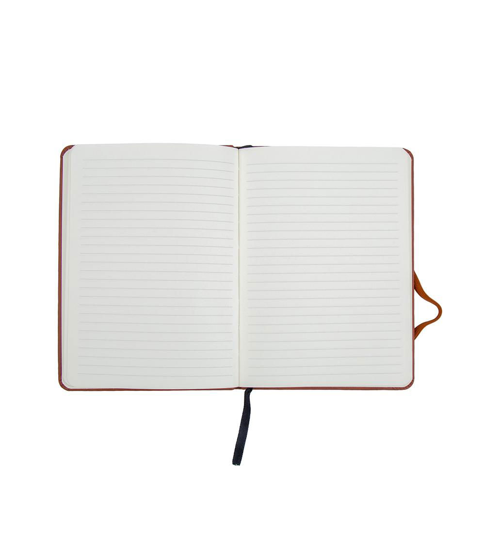 B6 Notebook With Artificial Leather Cover, Assorted (1 pc)