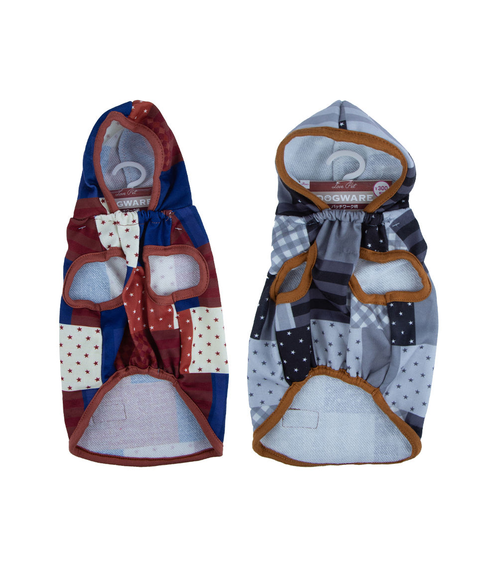 Pet Clothing Patchwork Design – Assorted (1pc)