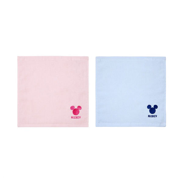 Shirred Embroidered Handkerchief with Mickey Icon