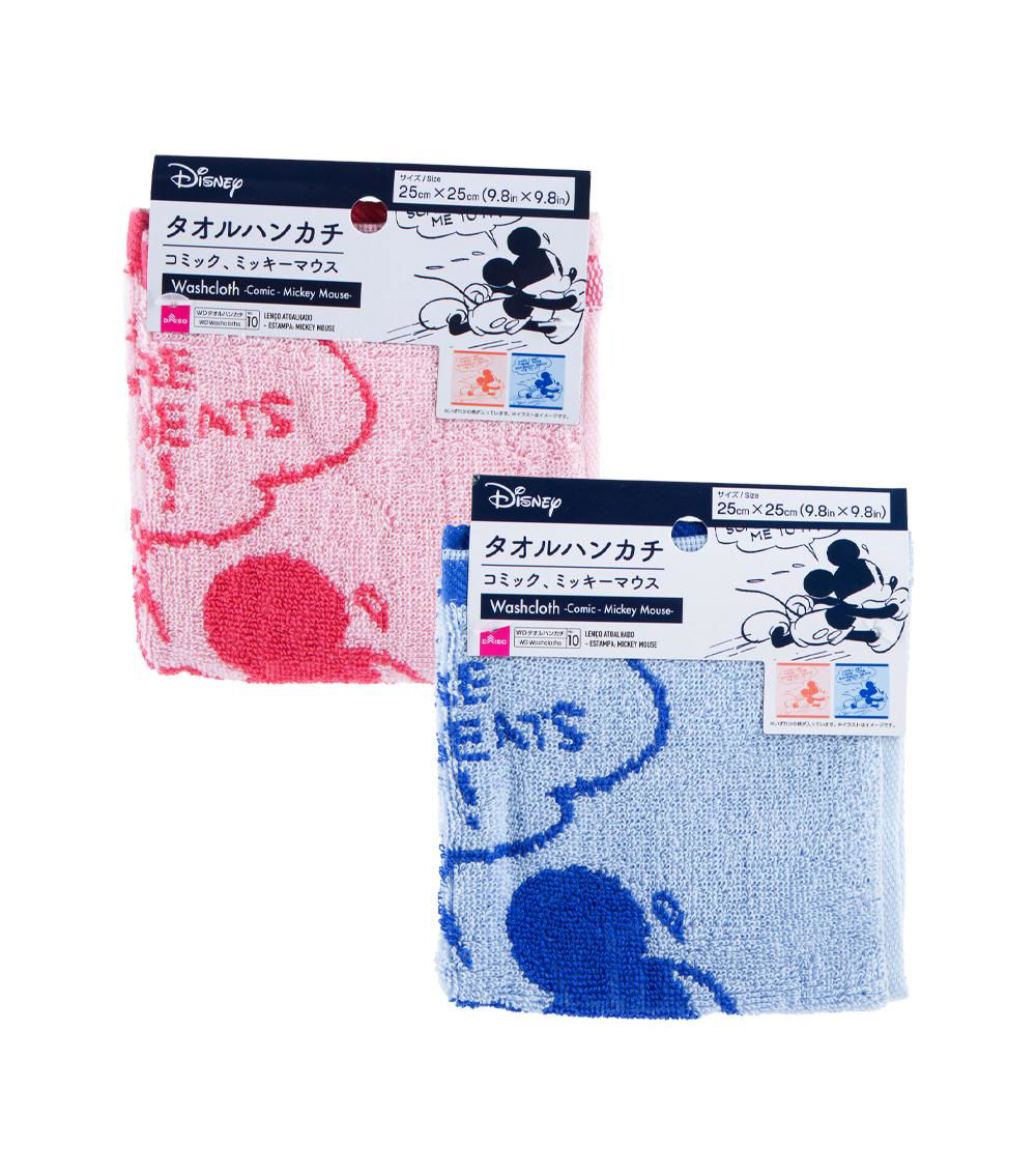 Mickey Mouse Comic Washcloth, Assorted (1 pc)