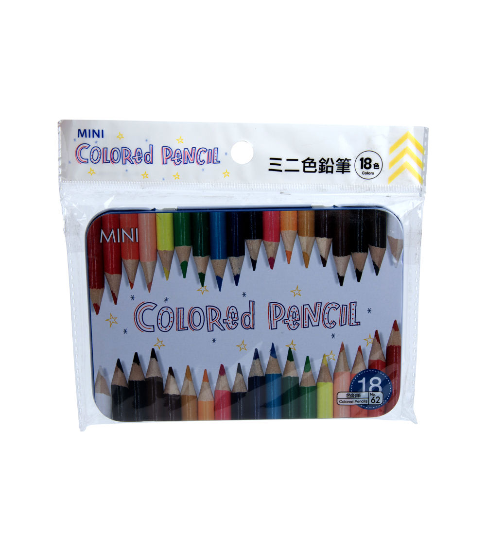Mini Colored Pencil Set – Multi-Color (18 Colors)
