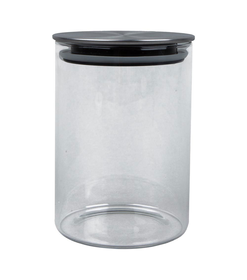 Glass Canister With Stainless Steel Lid - 540ml