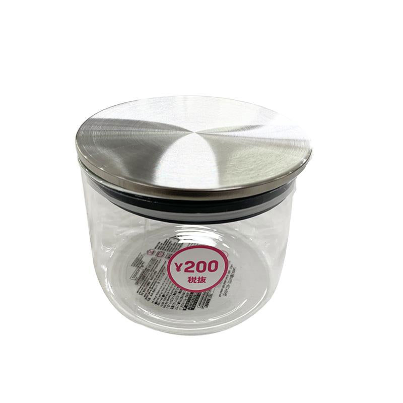Glass Canister with Stainless Steel Lid – 400ml