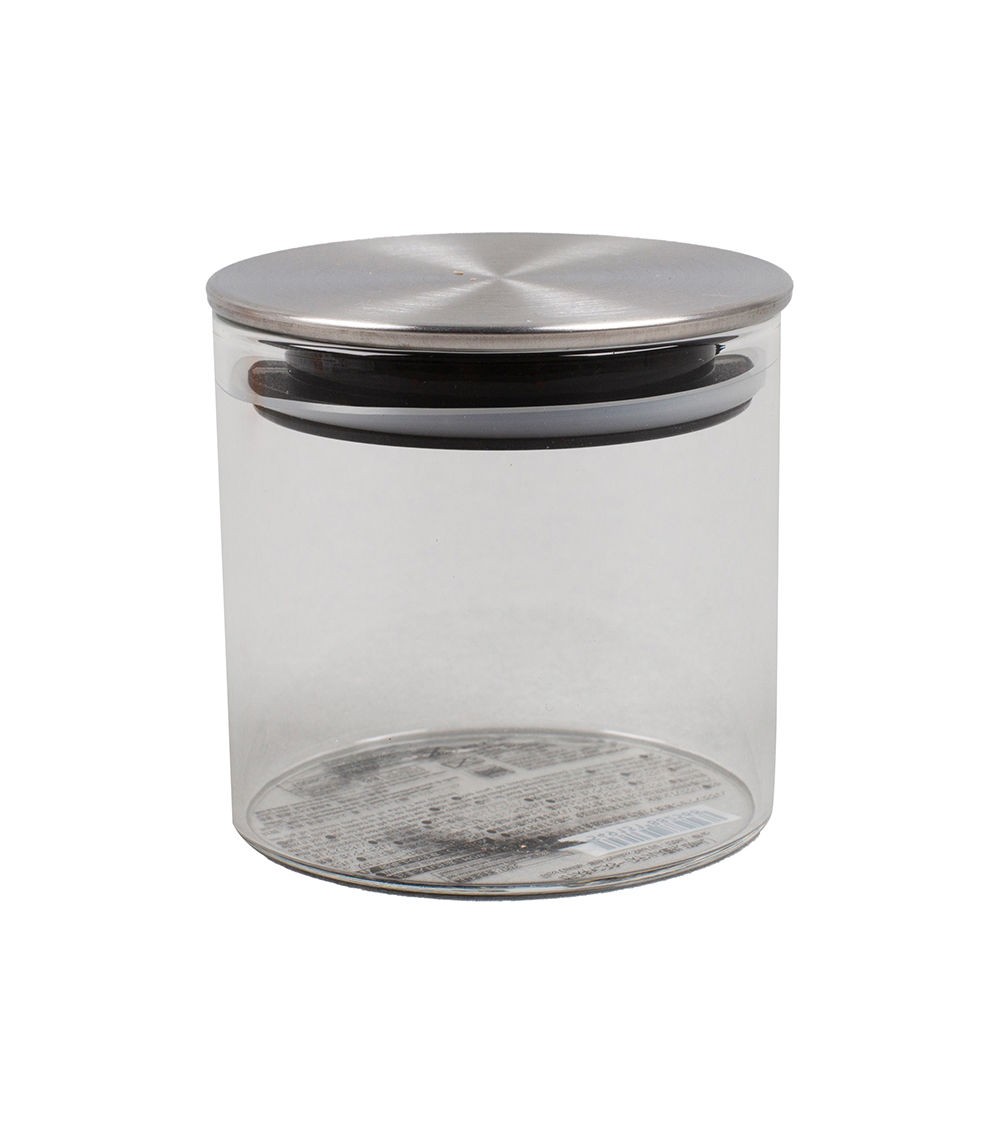 Glass Canister with Stainless Steel Lid – 60ml
