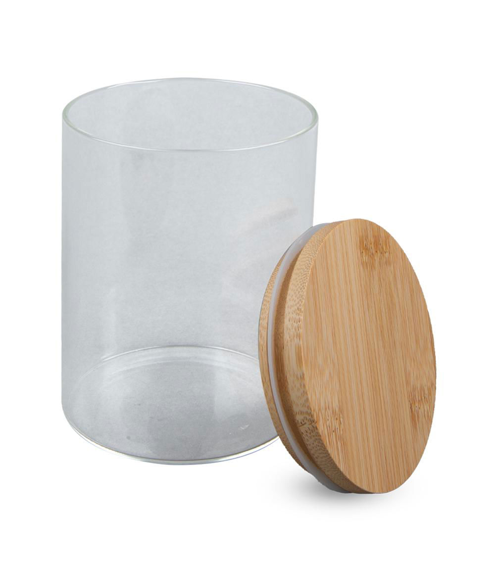 Glass Canister with Bamboo Lid – 540 ml (18.3 fl oz)