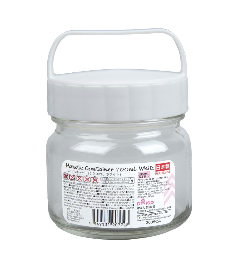Handle Container, White (200 ml)