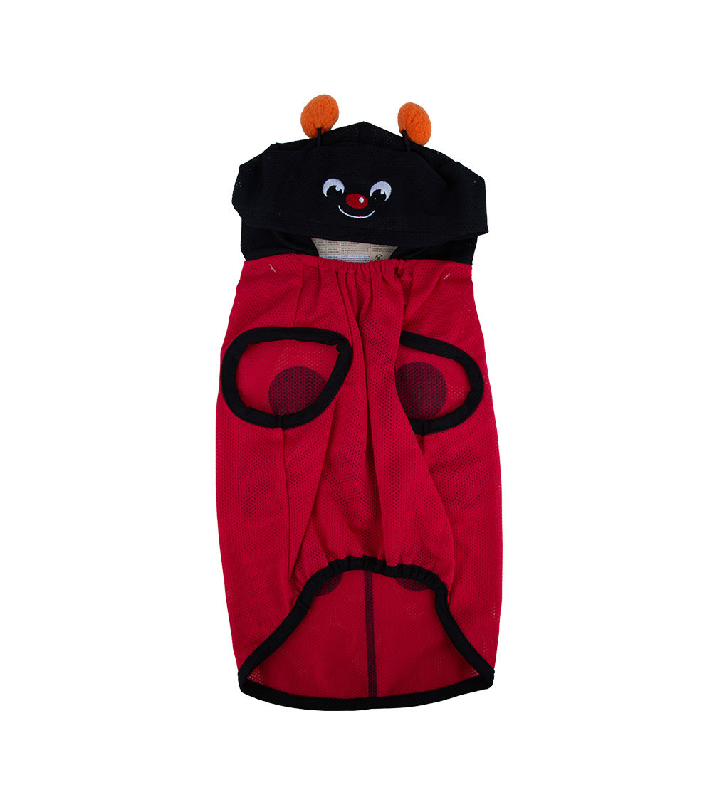 Ladybug Pet Costume - Cute Ladybird Dog Outfit with Hood XL