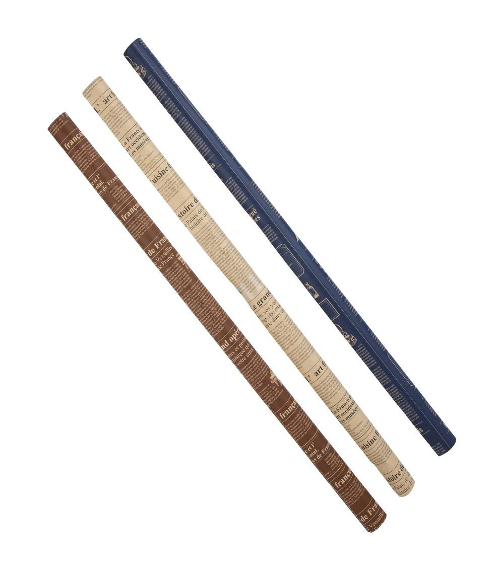 French Pattern Wrapping Paper, Assorted (1 pc)