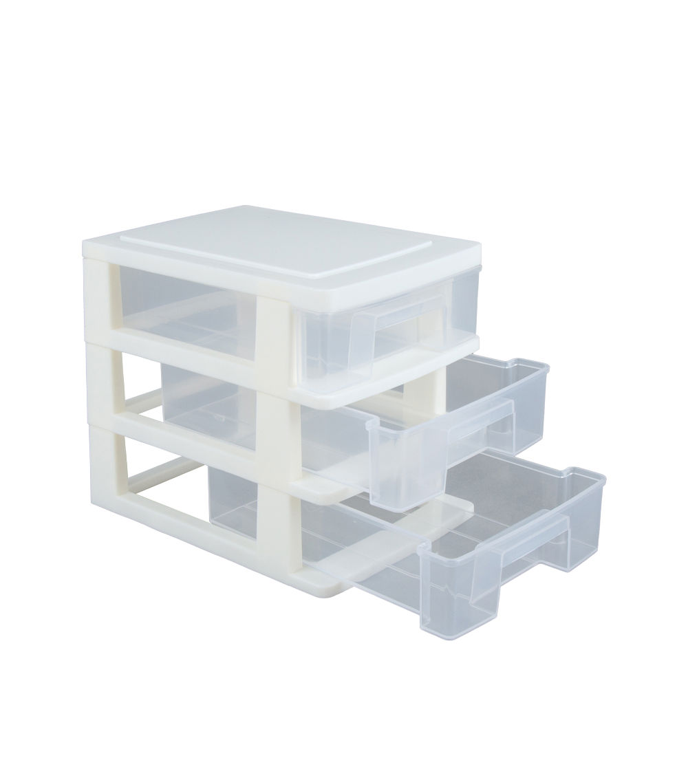 3-Tier Drawer Case, Assorted (11.5cm x 9cm x 13cm)