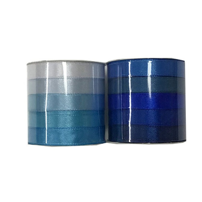 5-Color Decorative Ribbon Pack - Blue