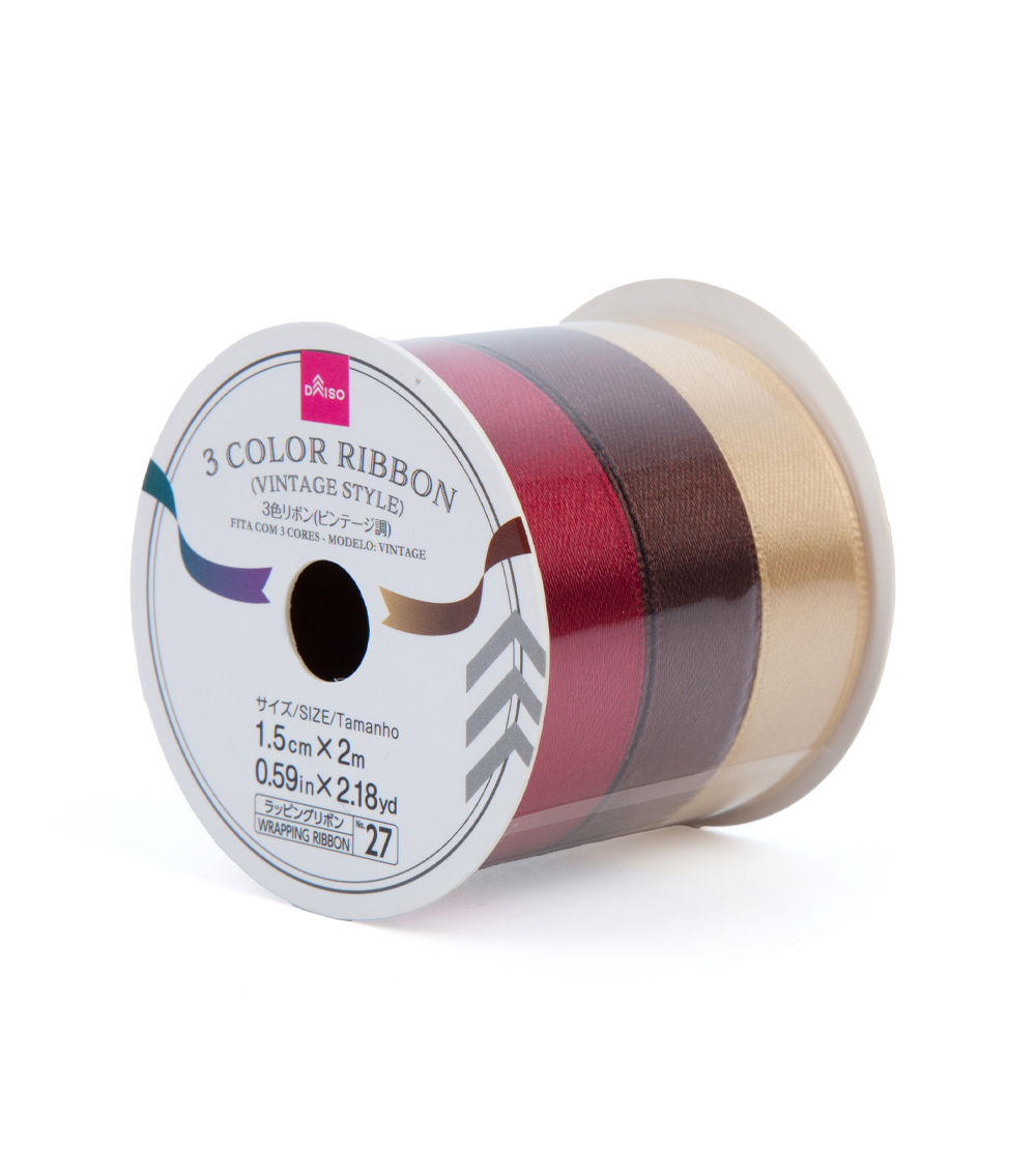 Vintage Style Ribbon, Assorted (1 Roll)