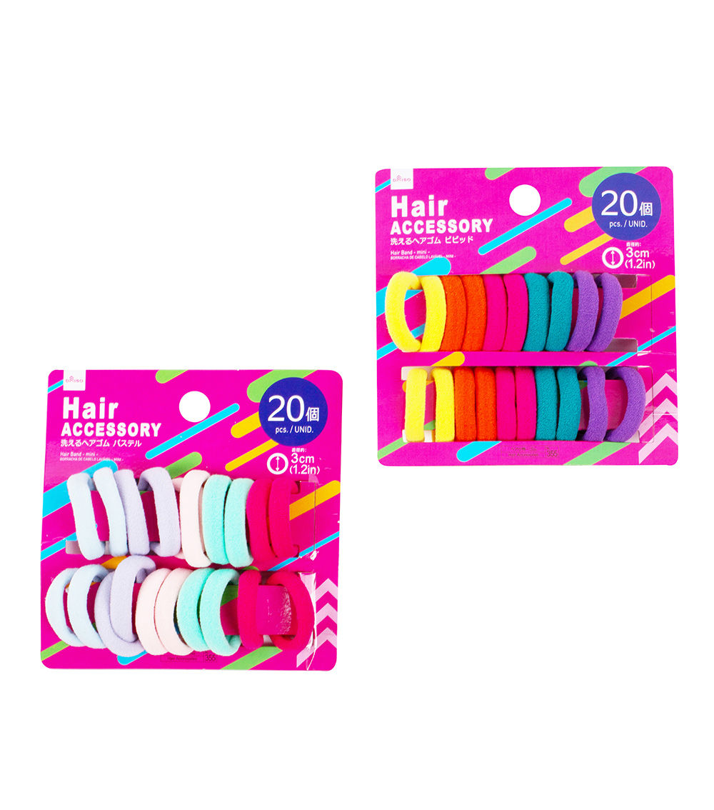 Mini Hairband Set – 3cm – Pack of 20
