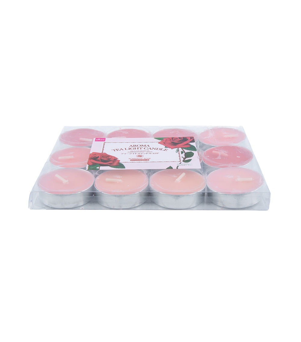 Tealight Candle Set, Pink & Red