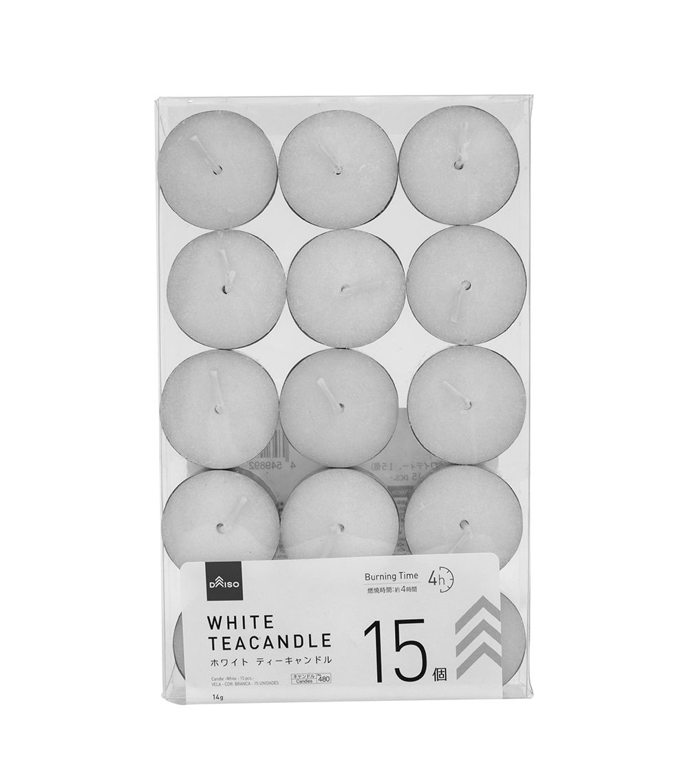 Unscented White Candle Set - 15-Piece