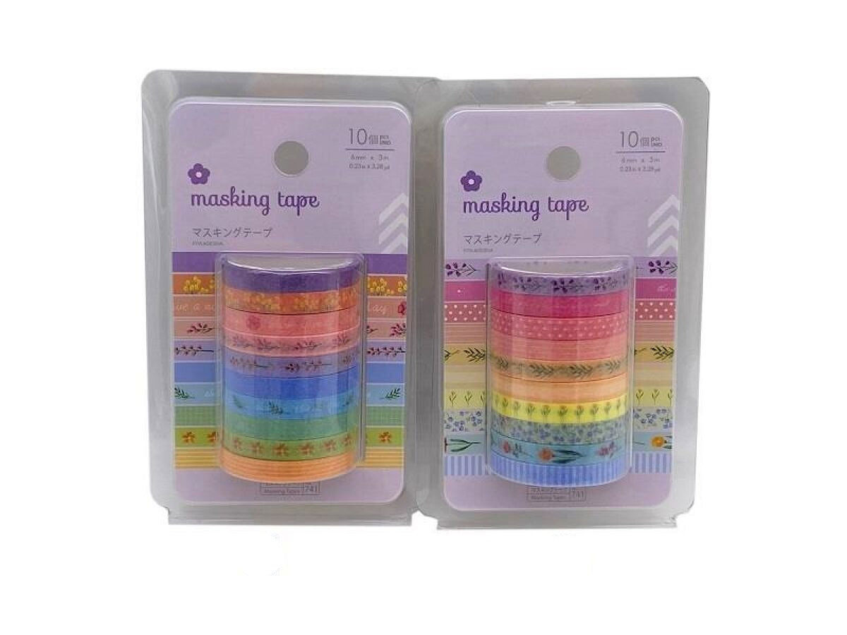 Masking Tape – Flower A (6mm × 3m, 10 Rolls)