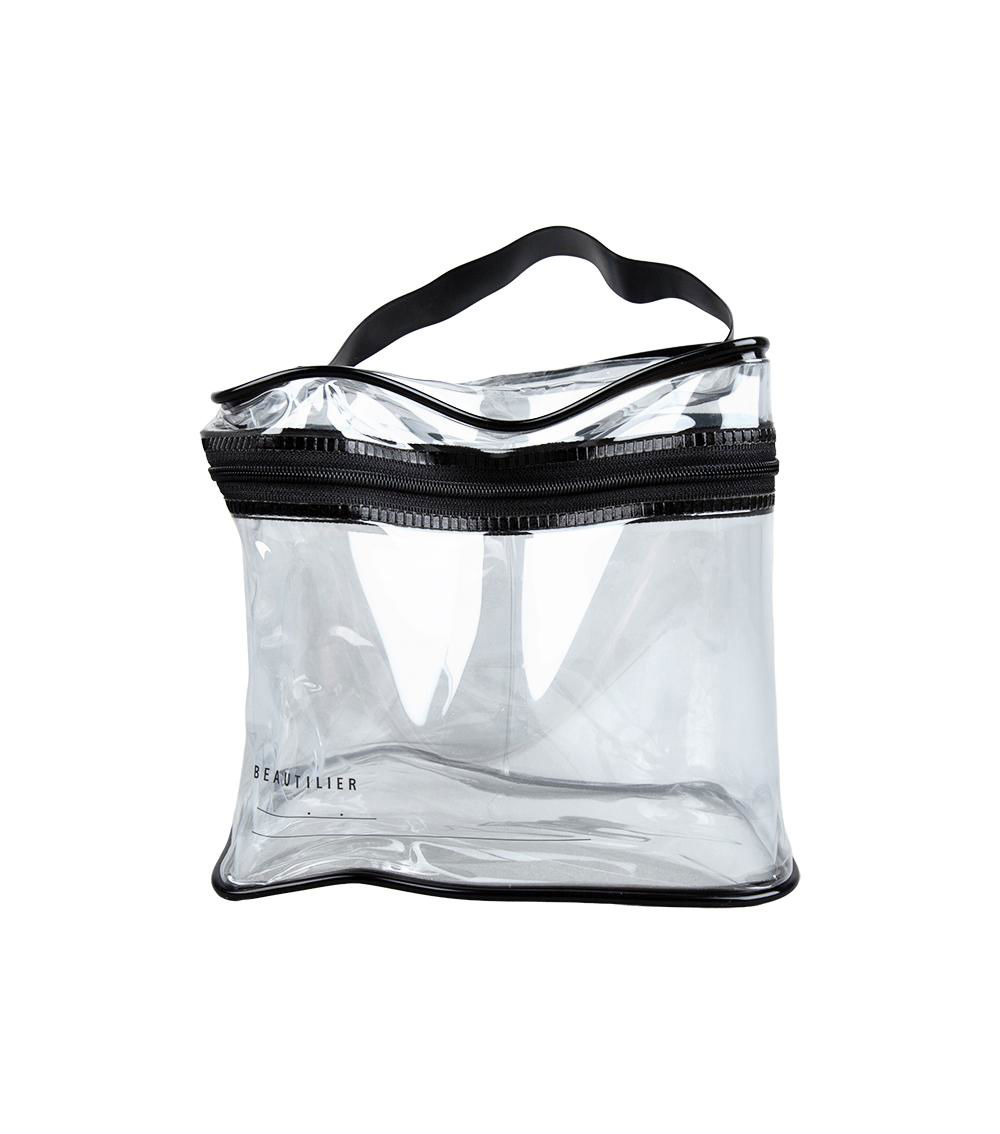 Vinyl Pouch, Clear & Black (1 pc)
