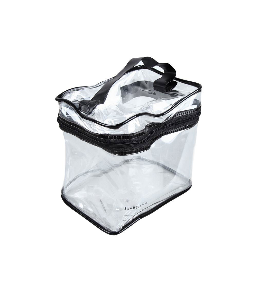 Vinyl Pouch, Clear & Black (1 pc)