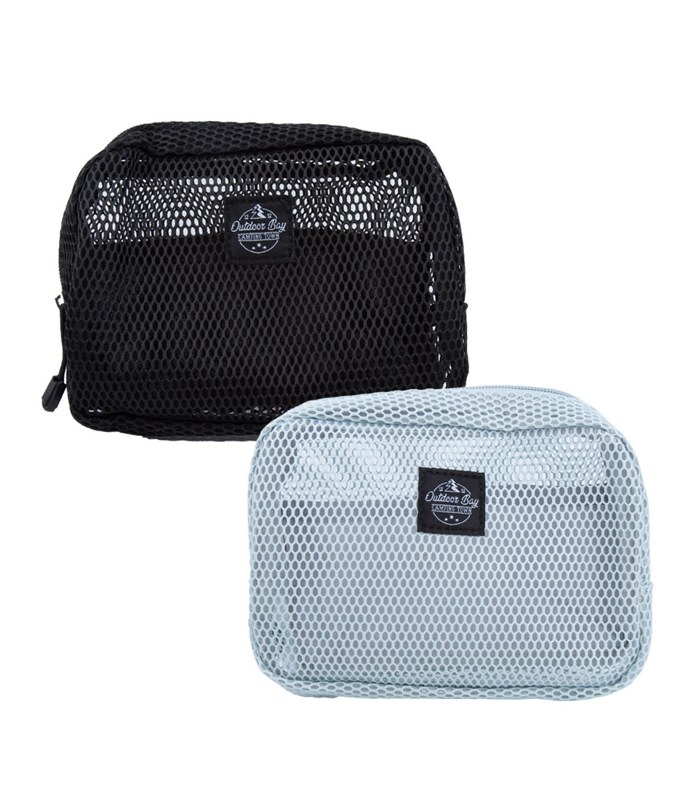 Mesh Pouch with Pocket, Assorted (1 pc)