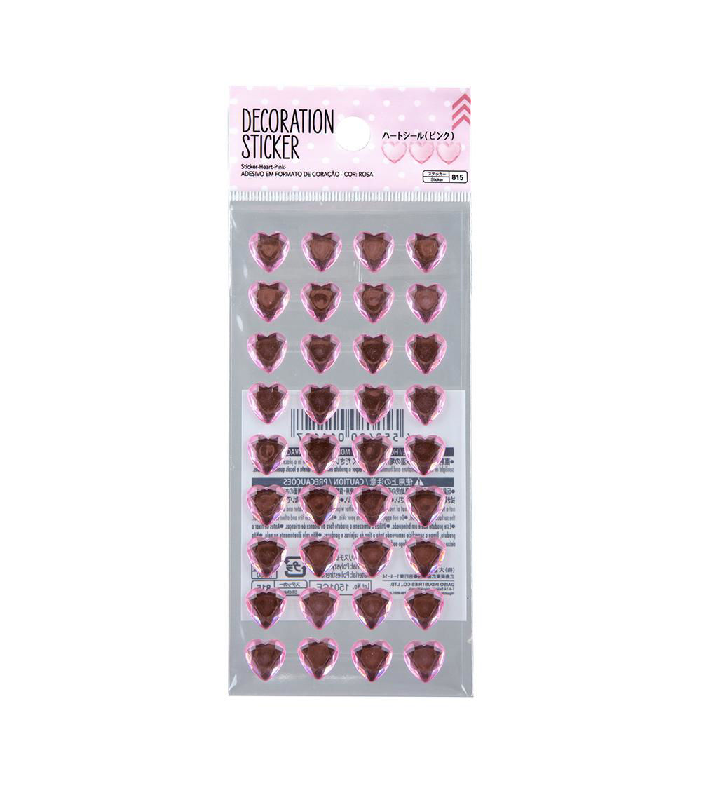 Heart Stickers, Pink