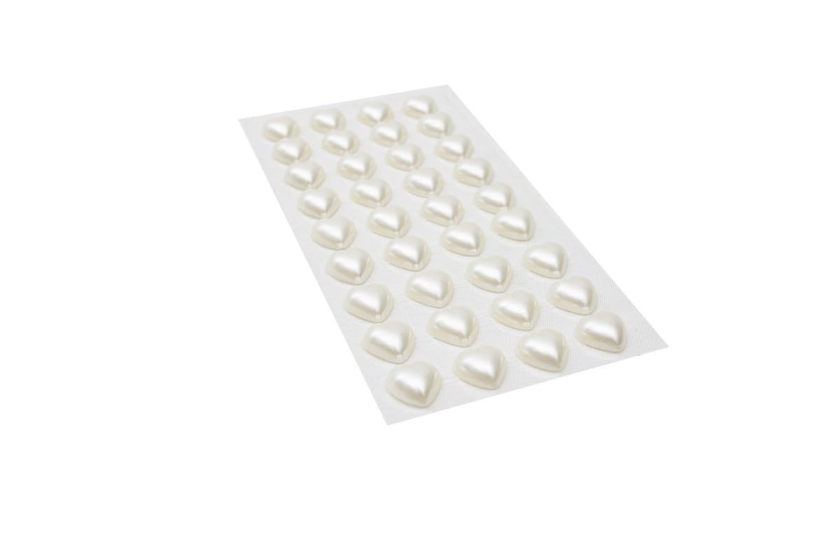 Synthetic Pearl Heart Stickers - Decorative Set