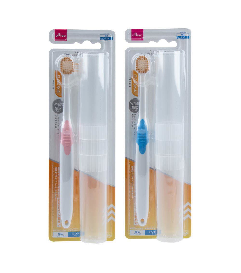 Toothbrush with Case, Assorted (1 pc)