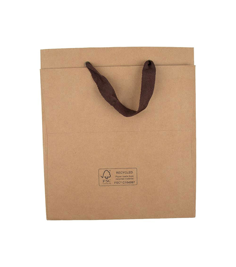 Kraft Paper Bag, Brown (1 pc) - 27cmx24cmx24cm